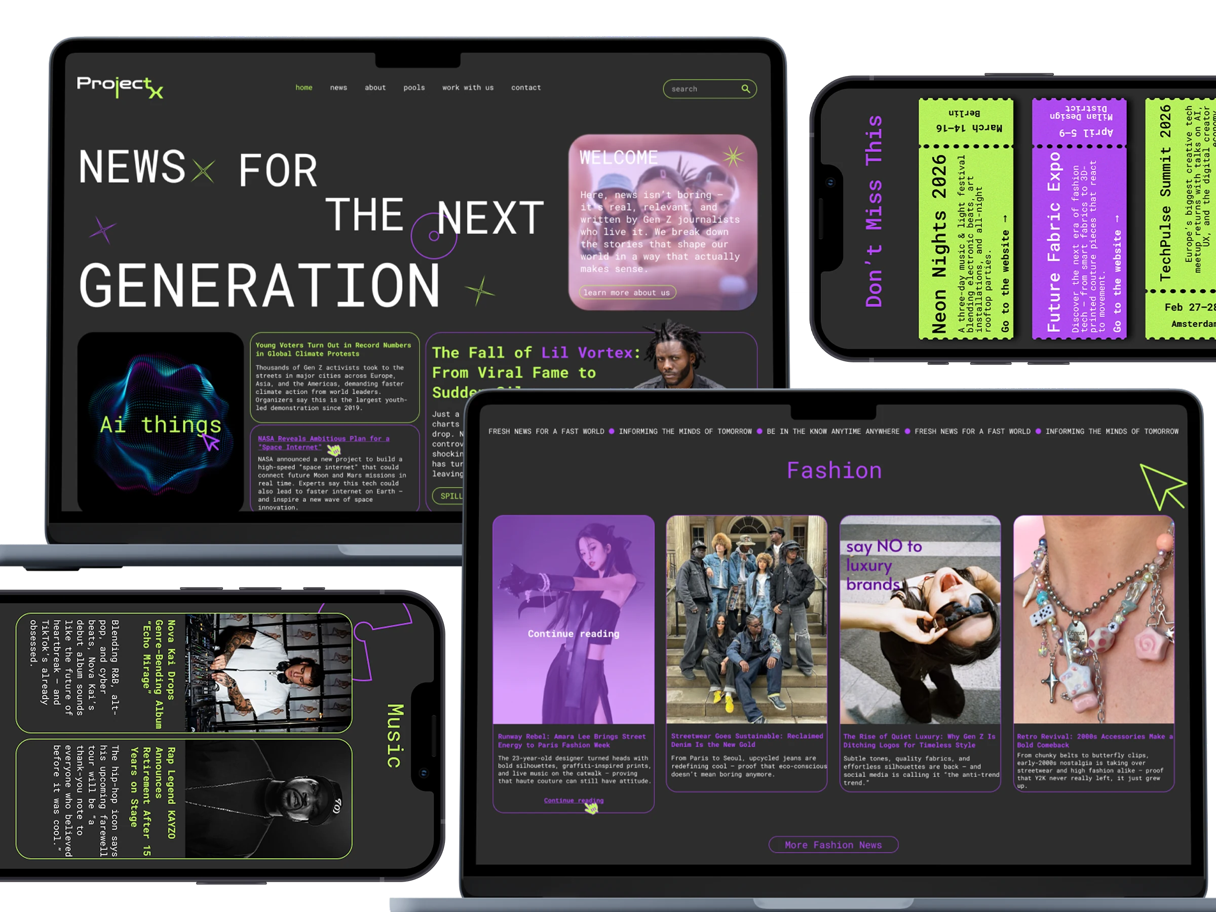 ProjectX mockup